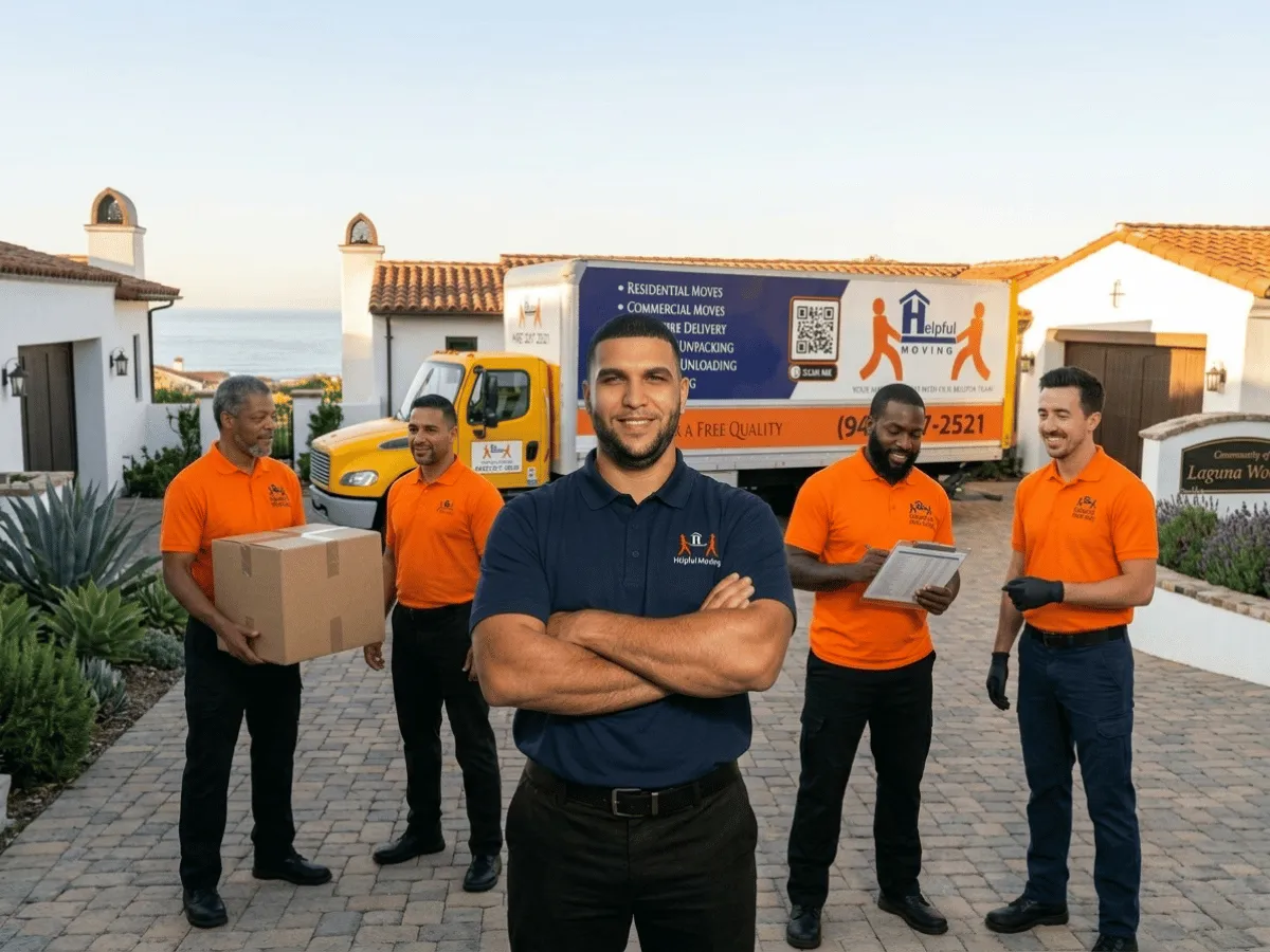 Professional packing of boxes and fragile items for an Orange County move