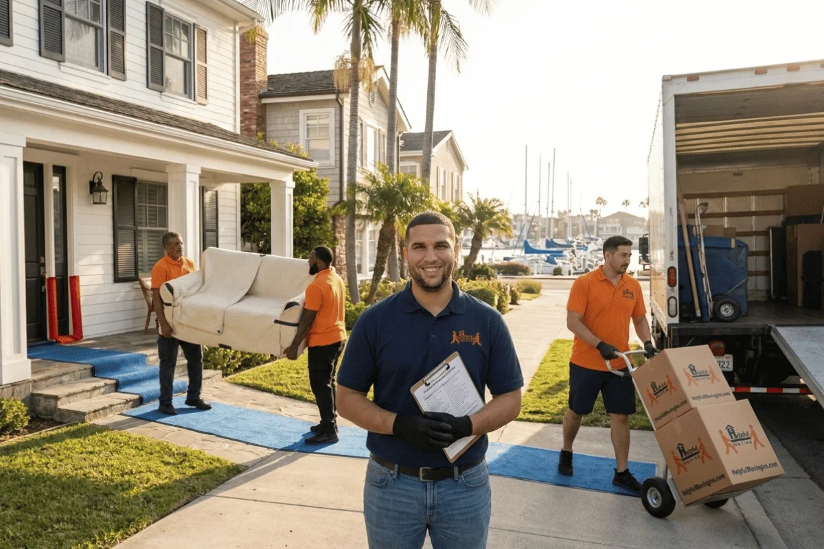 Helpful Moving white-glove crew serving Newport Beach luxury estates