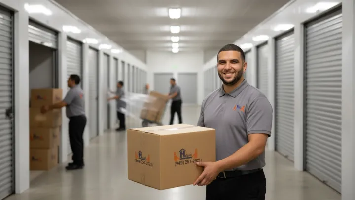 Preparing household items for climate-controlled storage in Orange County